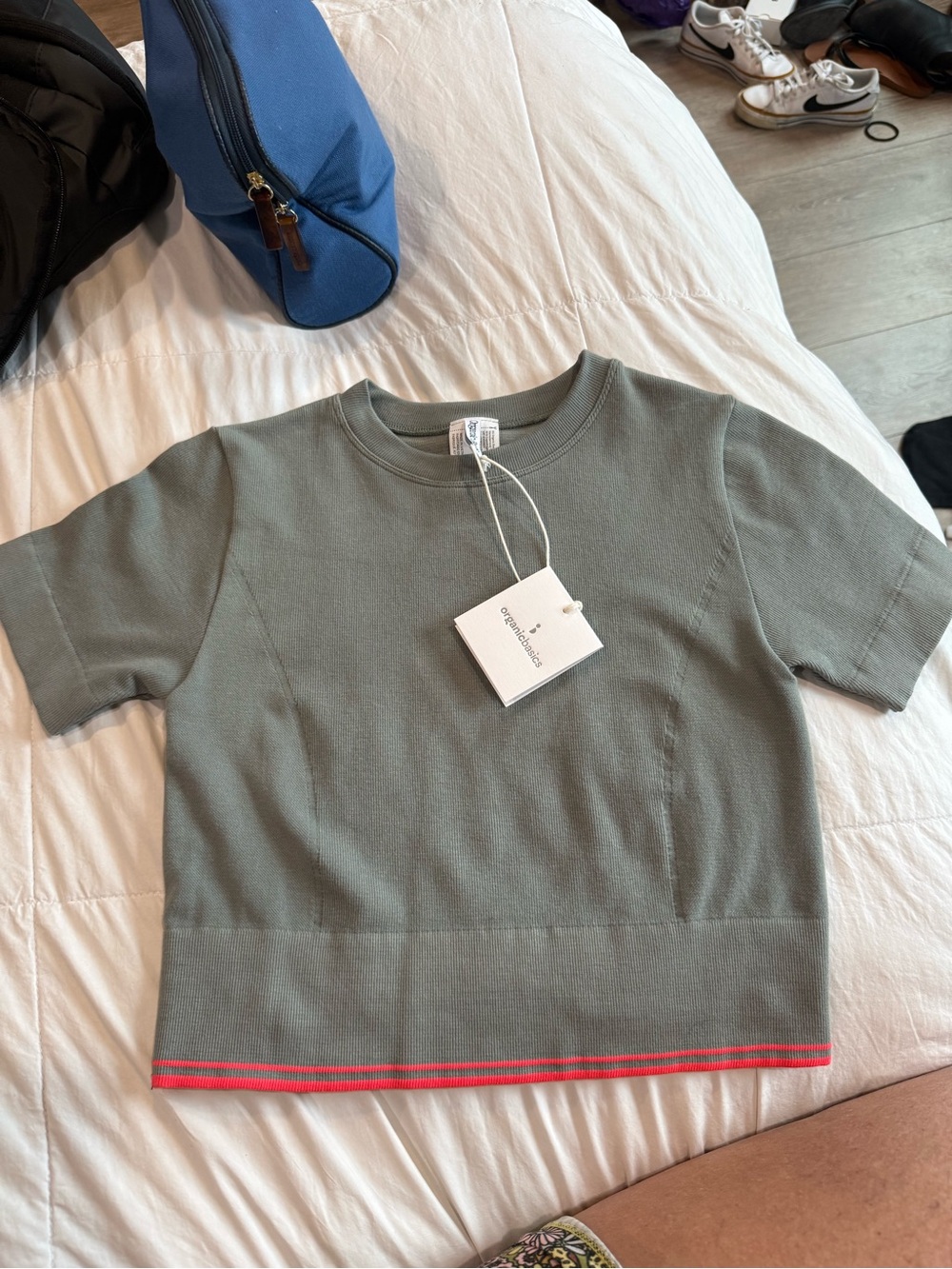 Organic Basics luxe crop tee